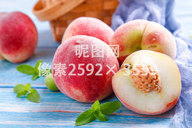 成熟的水蜜桃高清图片背景素材