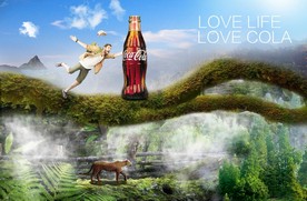 可乐 创意 人 豹 树山