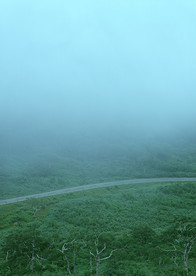 俯瞰雨中公路美景 道路风景