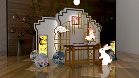 中秋节月饼展台