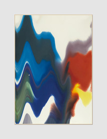 现代简约创意抽象色块彩绘装饰画