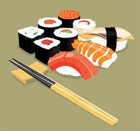 日本寿司矢量素材