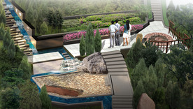 水系绿化效果图