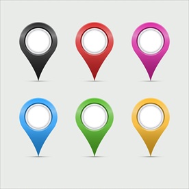 导航定位图标矢量素材