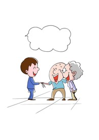 手绘孩子给父母新房钥匙