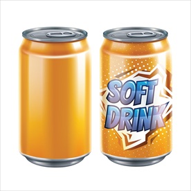 汽水罐设计矢量