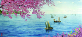江南桃花 帆船