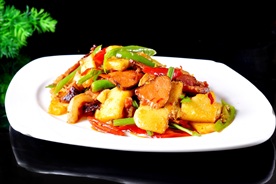 腊肉凉粉  美食 食品 烹饪