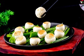 煎包  美食 食品 烹饪  饮