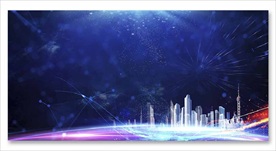 蓝色科技展板