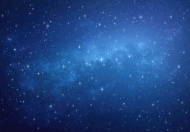 蓝色灿烂的星空背景