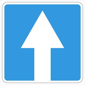 标志道路 施工 标示 指示牌