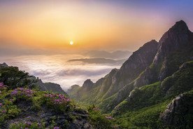 岩石 山石 大山 溪流 流水
