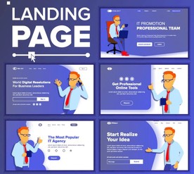 矢量企业商务网站banner