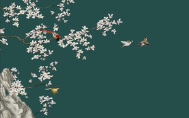 花鸟背景墙