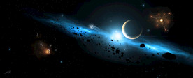 宇宙星空 装饰画 星空背景墙