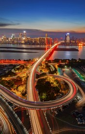 八一大桥  夜景