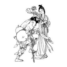 铁拐李  何仙姑