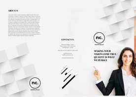 公司企业三折页版式模板