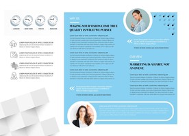 公司企业三折页版式模板