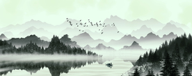 中国风水墨山水图片