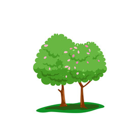 卡通树