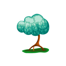 卡通树
