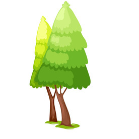 卡通树