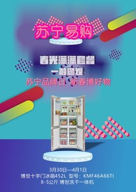 苏宁易购节日优惠宣传海报