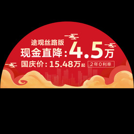 国庆车展车顶牌