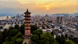 瓯北龟山  双塔