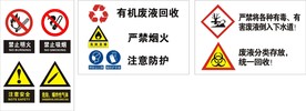 禁止明火废液回收安全提示标志