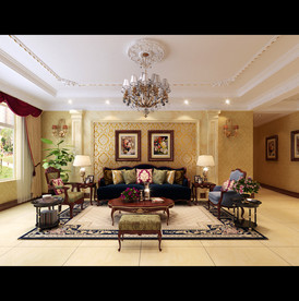 室内模型 欧式客厅 客厅 欧式