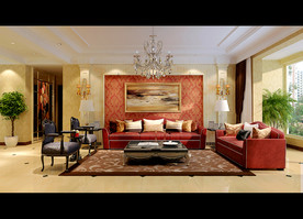 室内模型 欧式客厅 客厅 欧式