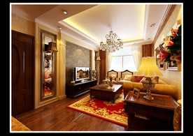 室内模型 欧式客厅