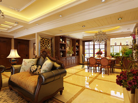 室内模型 欧式客厅