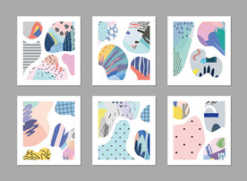 时尚抽象几何装饰画