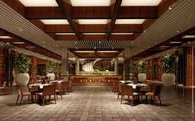 餐厅模型 工装模型 酒店 餐饮