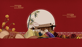 唯美风景地产插画