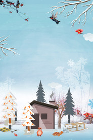 圣诞海报背景图