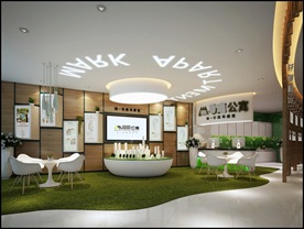 售楼展厅3D渲染模型