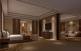 室内模型 酒店客房 卧室模型