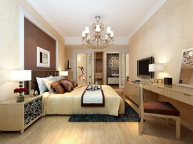 欧式卧室 卧室模型 欧式家具