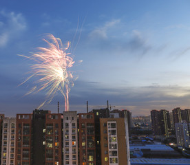 城市烟花