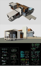 别墅自建房cad套图
