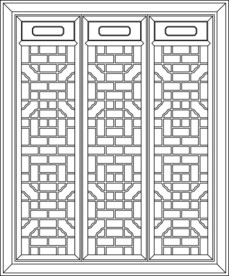 古建花纹 镂空花纹 古建窗花