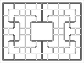 古建花纹 镂空花纹 古建窗花