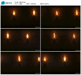 城墙火把 舞台大屏背景视频素材