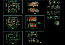 CAD自建房施工图别墅施工图