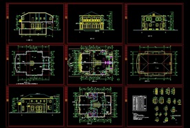 CAD自建房施工图别墅施工图